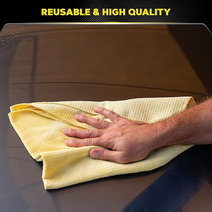 Meguiar's Microfiber Drying Towel, Water Magnet, 4 Pack | Premium Quality | Super Plush | Water Absorbent | Scratch-Free