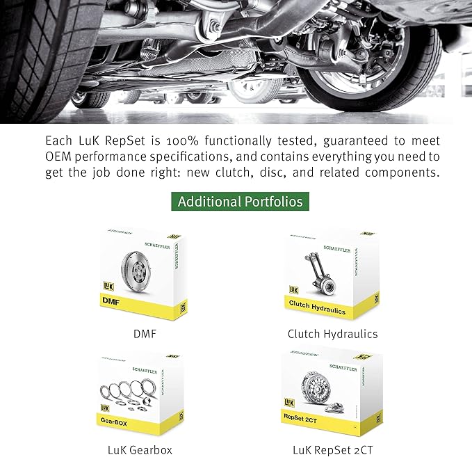 Schaeffler LuK 07-065, Clutch Kit, RepSet with release bearing, Compatible with Ford F-100 77-79, F-150 75-79/84, F-250 75-79/83-87, F-350 75-87, Ranchero 75-78