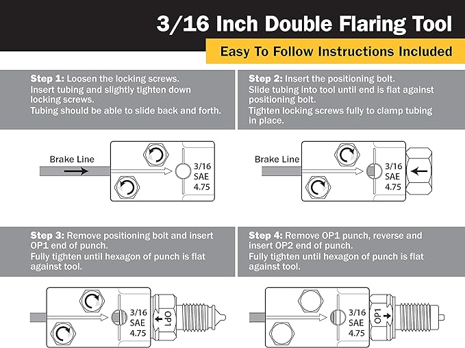 Titan 51535 3/16-Inch Double Flaring Tool