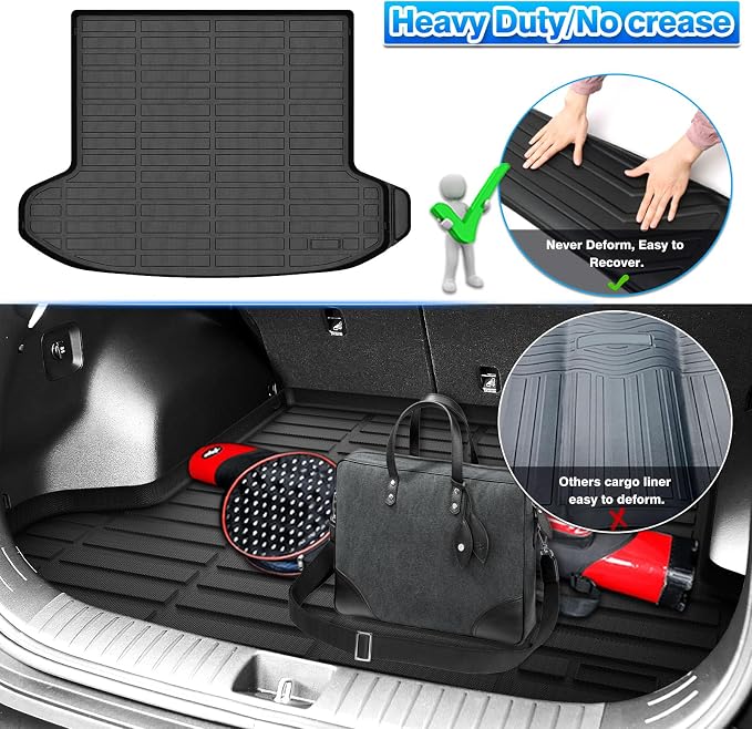 Cartist Cargo Liner for Kia Sportage 2023 2024 2025 & Sportage Hybrid 2023 2024 2025 (Not Fit PHEV, Not Fit 2026) All Weather Trunk Mat for Sportage Accessories Heavy Duty