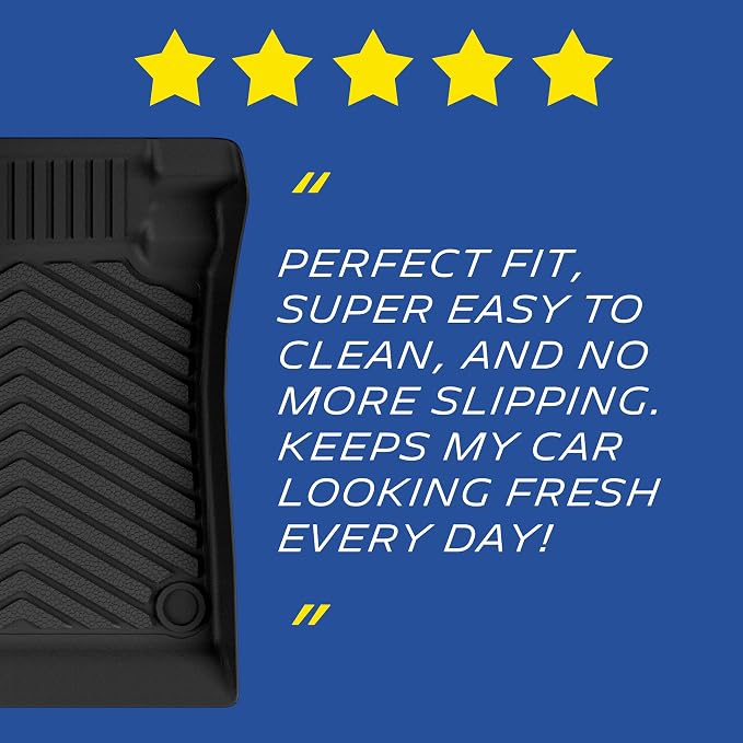 Michelin Vehicle Mats, Premier Series All-Weather TPE Custom Fit Liner for Honda Accord Gasoline & Hybrid 2023-2027 Floor Mats B(3 Piece)