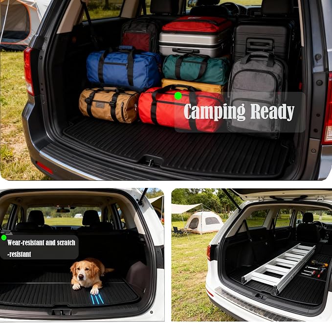Storage Mats and Cargo Liners Compatible with 2025 2026 New Model Y Juniper, All Weather Rear Cargo Trunk Tray Floor Mat Custom Fit 3D Tech Waterproof Durable TPO Accessories