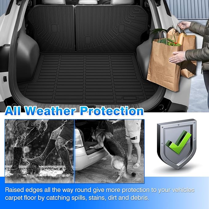 CARTIST Trunk Mat for Kia Sportage 2023-2025 | 2026 (Only LX & SX), (NOT for PHEV), All Weather Cargo Liner Heavy Duty Car Mats, Car Accessories for Sportage