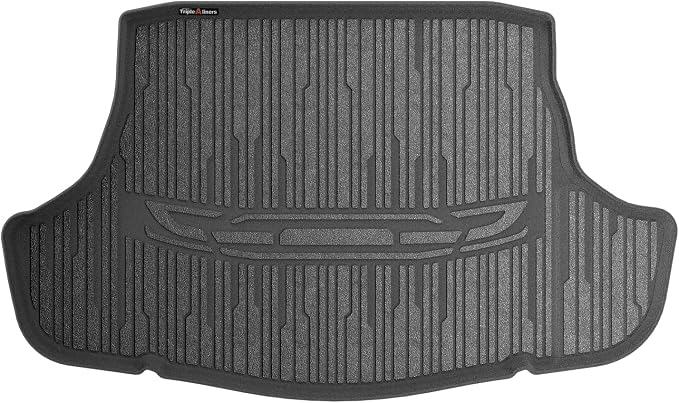 TripleAliner Trunk Floor Mat All Weather Liners Compatible with 2025 2026 Toyota Camry (Include Hybrid) Accessories TPE Carpets Trunk Liner TPE Custom Fit Protection Car Mats