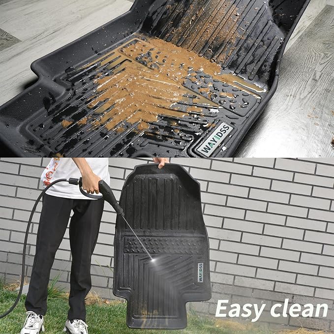 Floor Mats for 2023 2024 2025 2026 Cadillac Lyriq Lyriq-v & Trunk Mat TPE All Weather Protection 2 Rows Car Floor Liners with Cargo Liners