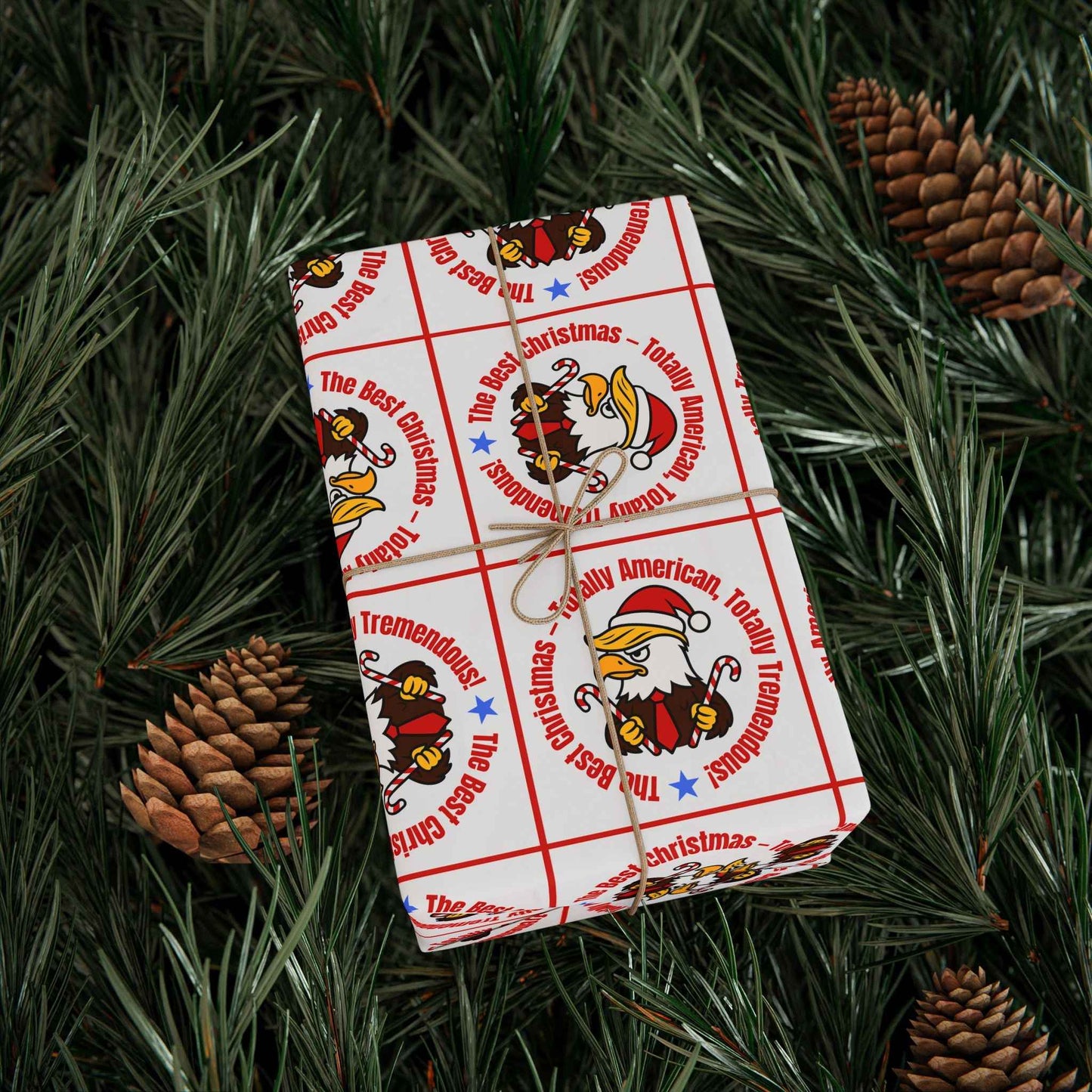 The Best Christmas Political Parody Wrapping Paper