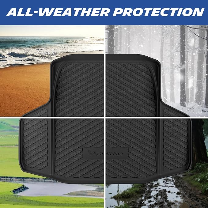Michelin Vehicle Mats, Premier Series All-Weather TPE Custom Fit Liner for Honda Accord Gasoline & Hybrid 2018-2026 Trunk Mat(1 Piece)