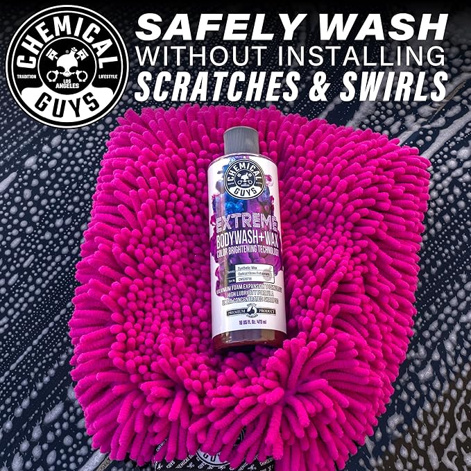 Chemical Guys CWS207 Extreme Bodywash Foaming Car Wash Soap & Refill Kit, 2 Bottles - (1) 16 oz and (1) Gallon (Works with Foam Cannons, Foam Guns or Bucket Washes) 144 oz