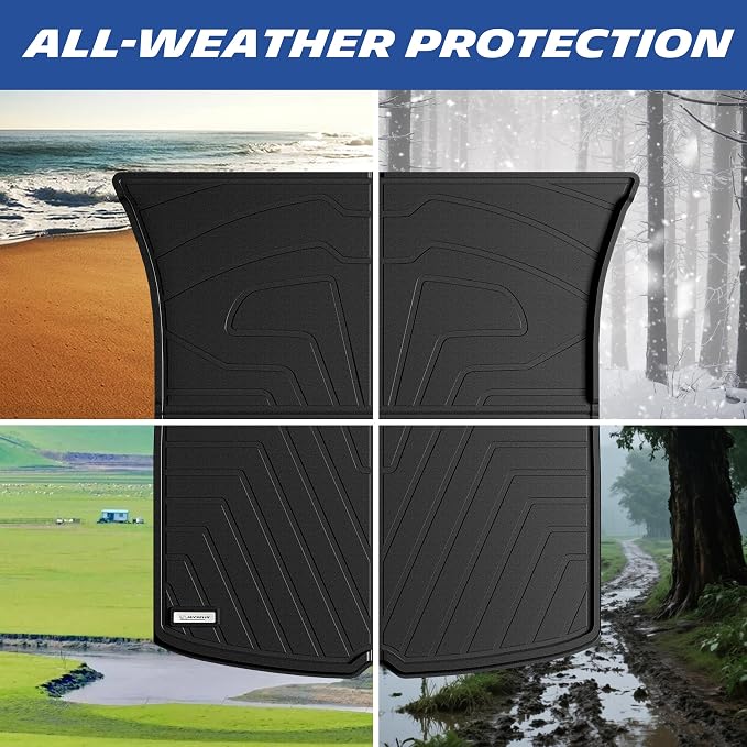 Michelin Vehicle Mat, All-Weather TPE Custom Fit Liner for Tesla Model Y 5 Seat Trunk Mat 2025-2027 (1 Piece), Elite