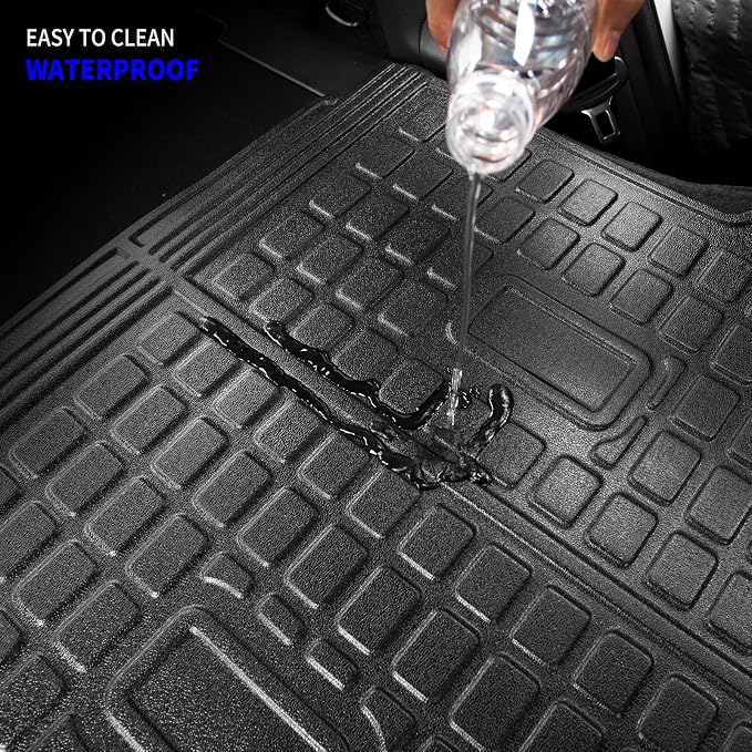 Rongtaod Cargo Mat Compatible with 2021-2025 2026 Nissan Rogue Rear Trunk Mat Cargo Liner Back Seat Cover Protector All Weather 2024 Rogue Accessories (Trunk Mat + Backrest Mats)