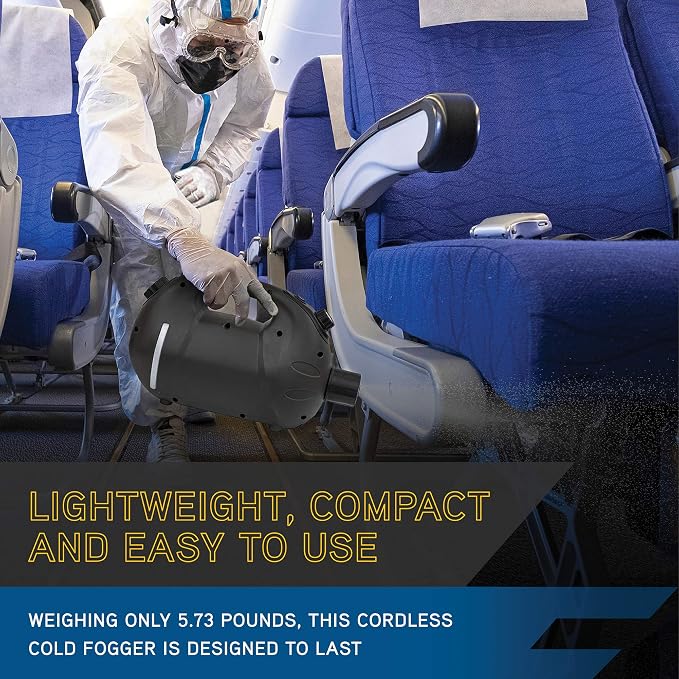 XPOWER Ultra Low Volume Commercial 29.4-Volt Lithium-Ion Cordless Electric Cold Fogger with 135 W-h Battery and Charger F-16B