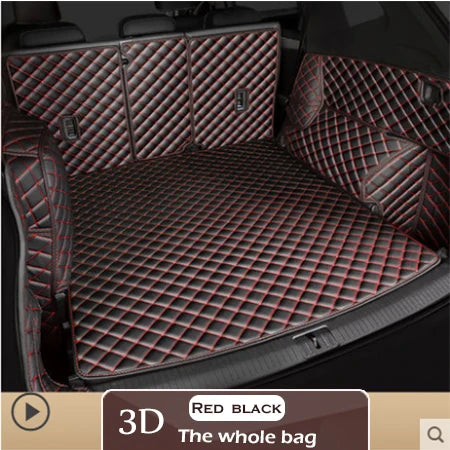 Leather Car Trunk Mat For Tesla Model 3 2019 Cargo Liner Accessories Interior Boot