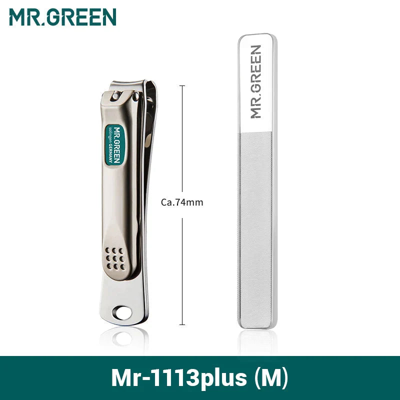 MR.GREEN Stainless Steel Nail Clippers with Nail File