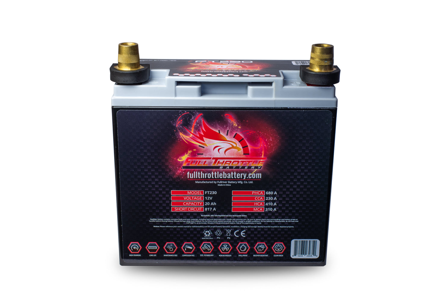 Full Throttle FT230 Lightweight AGM Battery