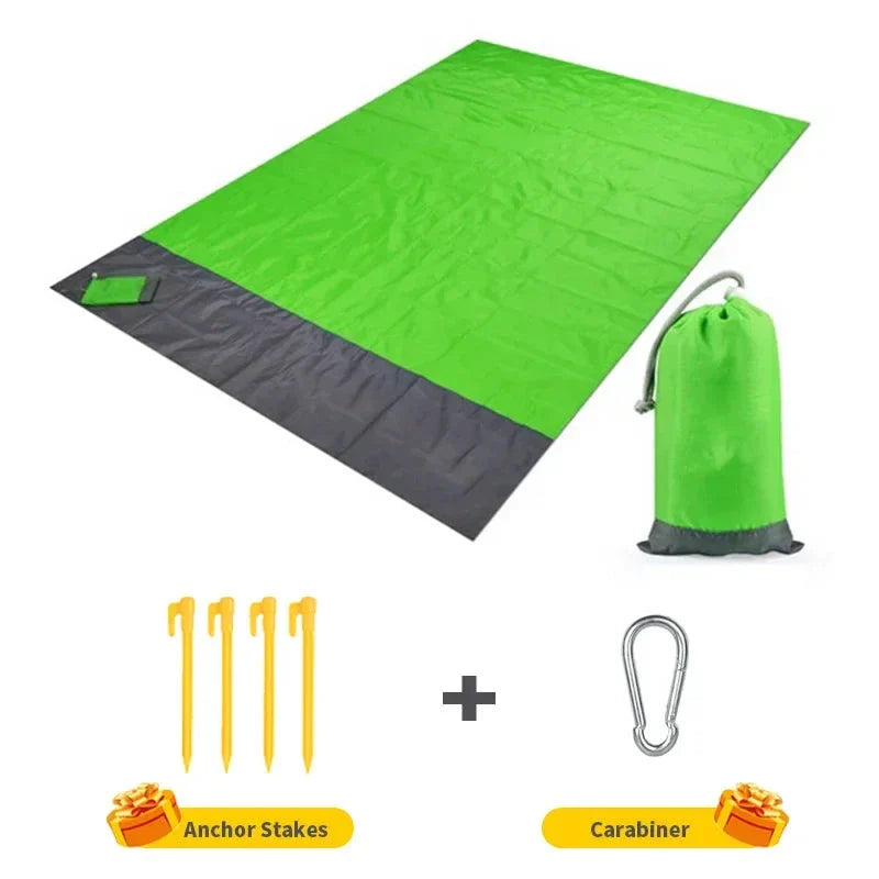 Waterproof Pocket Beach Mat – Lightweight Folding Outdoor Blanket for Camping & Picnics