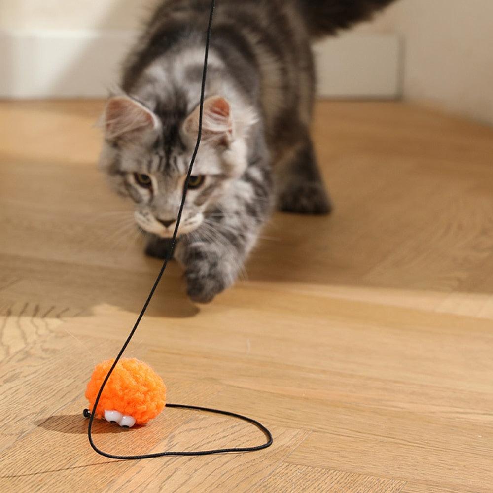 4pcs Replacement Head For Cat Teaser Funny Stick Rabbit Ball Pet Toy Accessory Soft Toy Ball for Cats Suitable for Kittens Hanging Interactive Funny Toys For Cats