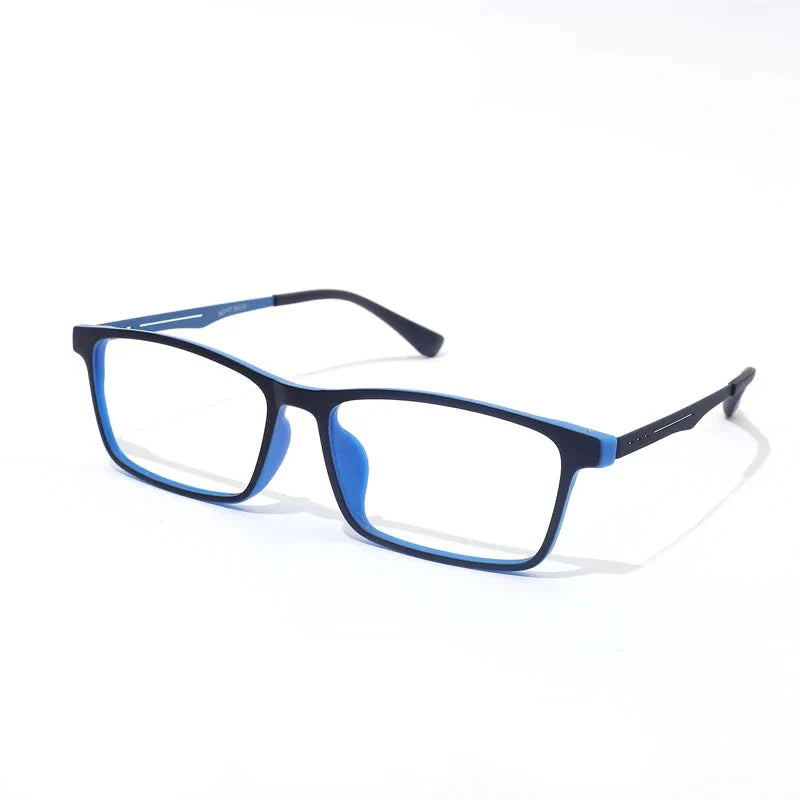 Super Light Rubber Titanium Glasses – Square Prescription Frame Unisex