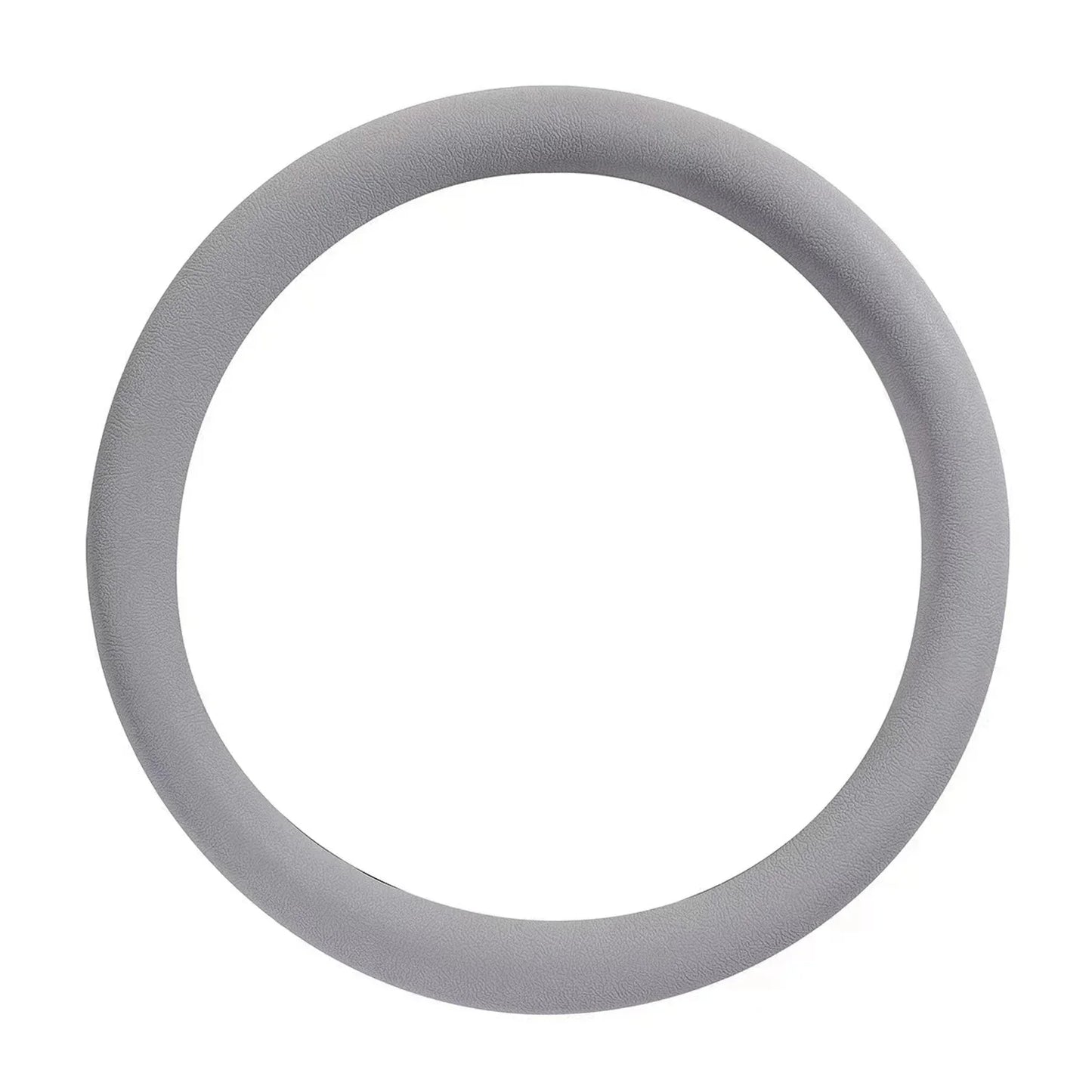 1PC Universal Round D-Shaped 32cm Wheels Comfort Grip Silicone Car Steering Wheel Cover All Seasons Non-Slip Sweat-Absorbent