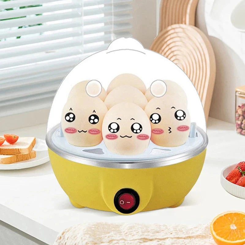 Egg Cooker with Automatic Power-Off – 7-Egg Multi-Functional Steamer for Boiled Eggs & Breakfast Dishes