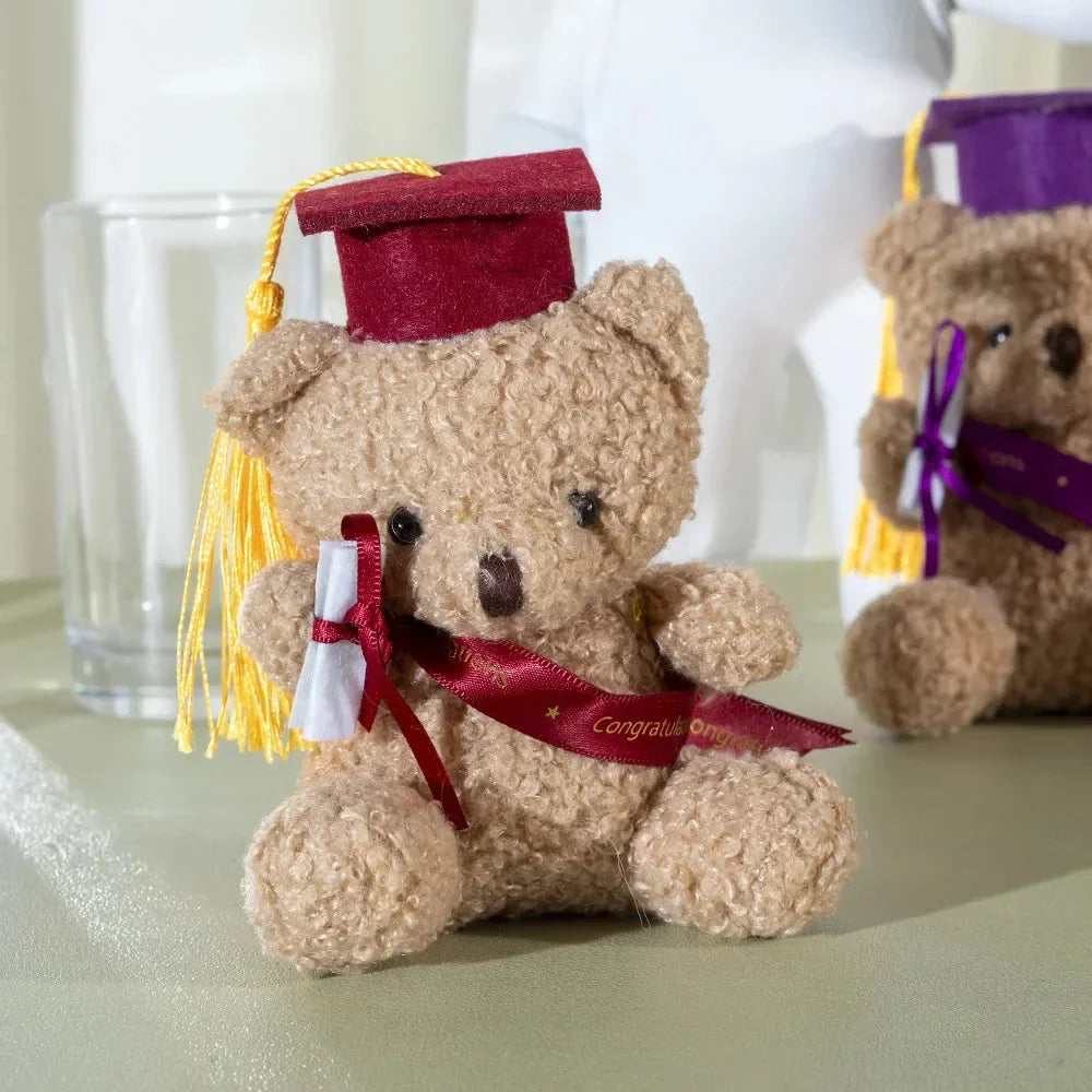 Doctor Teddy Bear Plush – Small Sitting Doll Pendant Gift for Kids