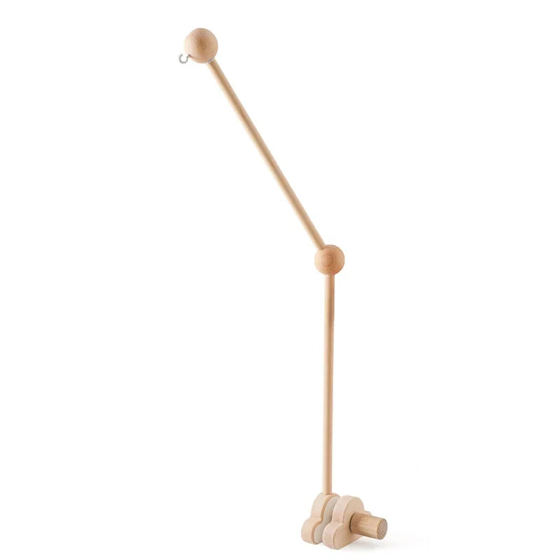 Wooden Baby Crib Mobile with Music Box Bell