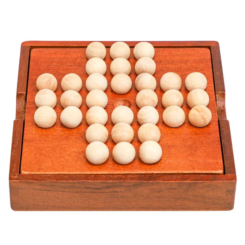 Europe Board Game – Single Chess Peg Solitaire Cognitive Educational Toy