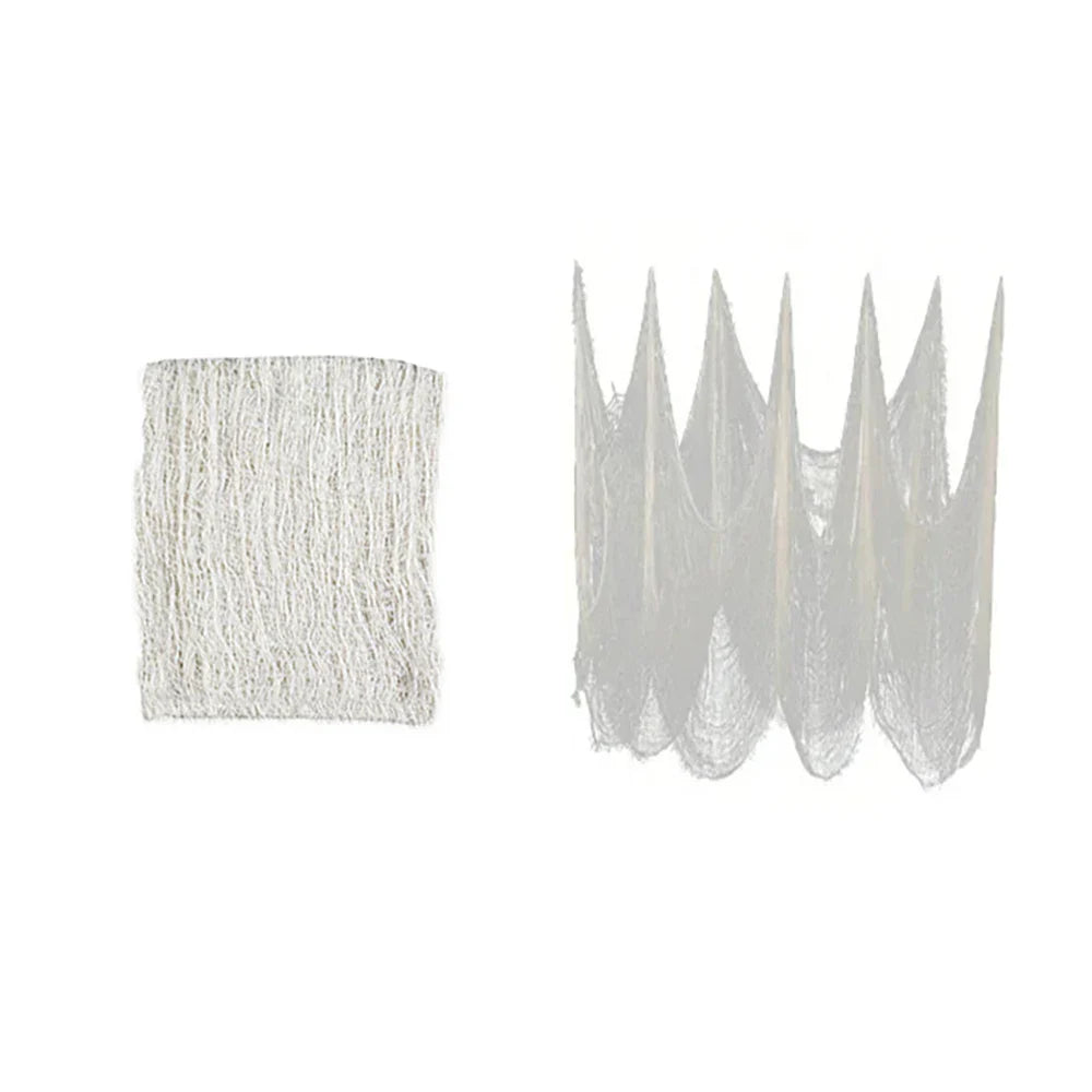 Halloween Bloody Gauze Decorations,Horror Bloody Cloth Bandage,Door Curtainsss,Halloween Haunted House Party Props