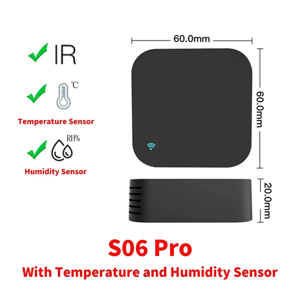 Tuya IR Remote Control Smart WiFi Universal Infrared for smart home Control for TV DVD AUD AC Works with Amz Alexa Google Home