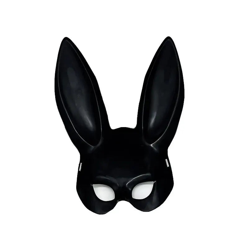 1pcs Black White Rabbit Mask Halloween Party Decoration Party Long Ears Rabbit Bunny Mask Costume Cosplay 