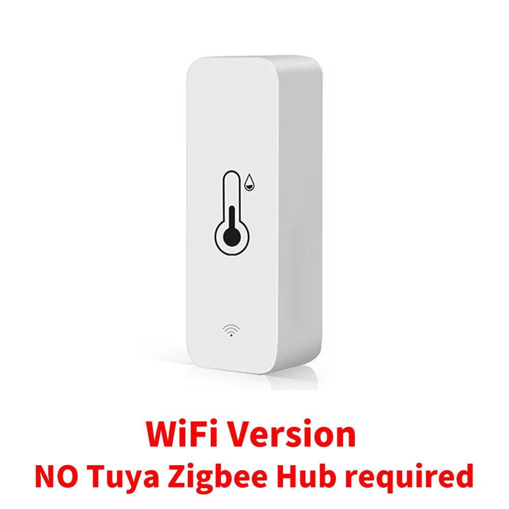 Tuya Zigbee/WiFi Temperature And Humidity Sensor Indoor Smart Home Smart Life Work With Alexa Google Assistant voice control