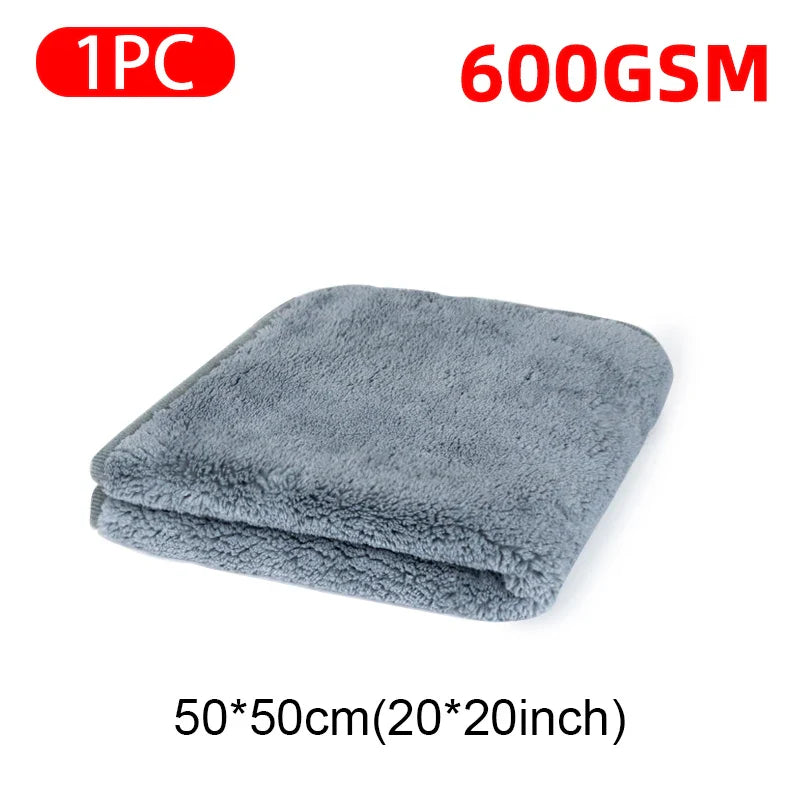 SEAMETAL Microfiber Car Towel Super Absorbency Car Cleaning Care Cloth Auto Towel One-Time Fast Drying for Car Wash Accessories