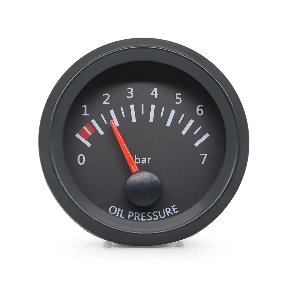 52MM Gauge 12V Water Temp Oil Temp Gauge Oil Press Fuel Volts Gauge Air Fuel Ratio Boost Exhaust Temp Meter Black Face Gauge