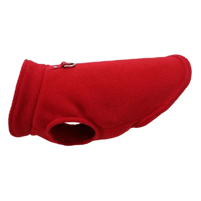 Winter Warm Dog Jacket with D-Ring – Cozy Pet Vest for Small Dogs & Cats
