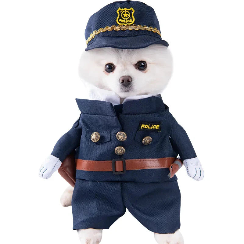 Halloween Dagger Pet Costume - Funny Knife-Holding Dog & Cat Standing Dress for Festival Dress-Up