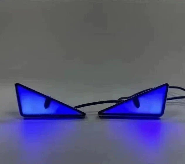 2pcs LED Devil's Eye License Plate Light - Universal Headlight Decoration for Cars & Motorcycles
