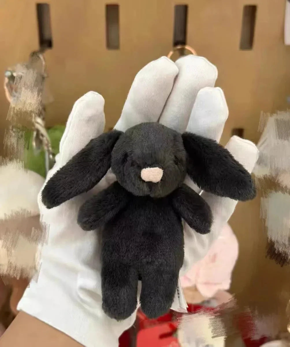 Cute Cartoon Rabbit Plush Keychain – Pompom Bag & Phone Pendant