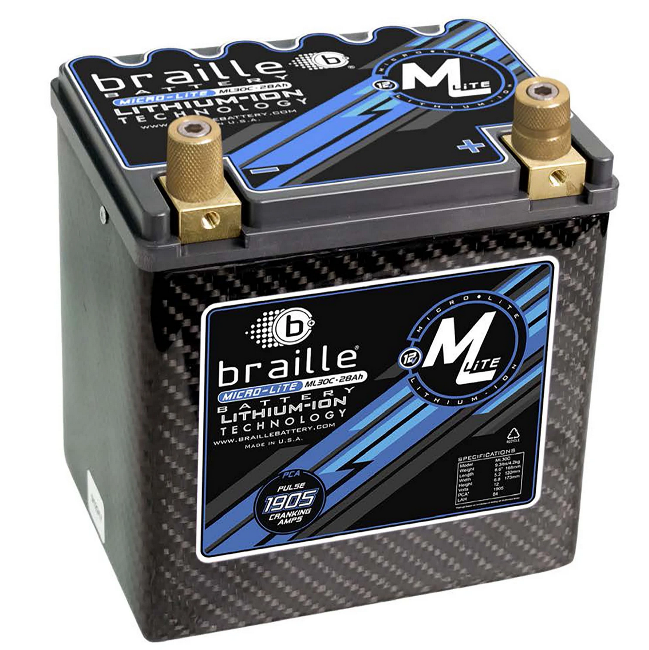 Braille ML30C Lithium Battery w/ Charger