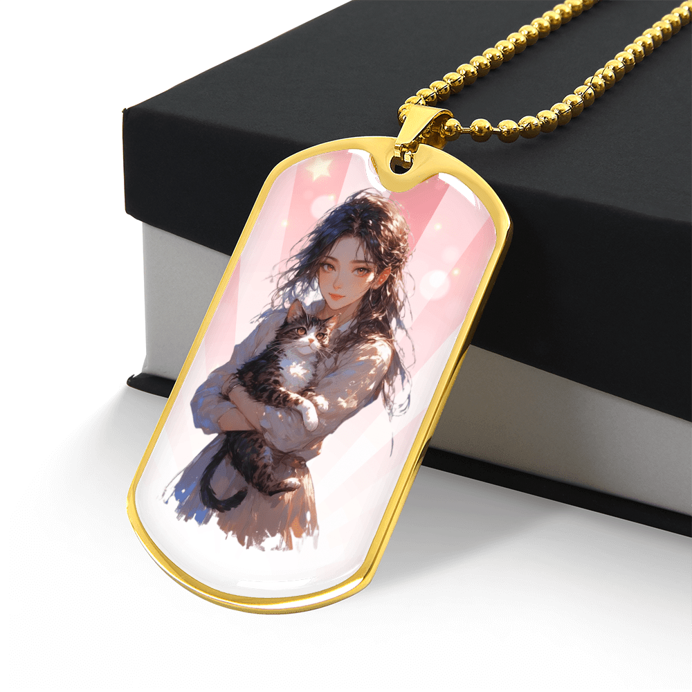 Anime Cat Lady Necklace