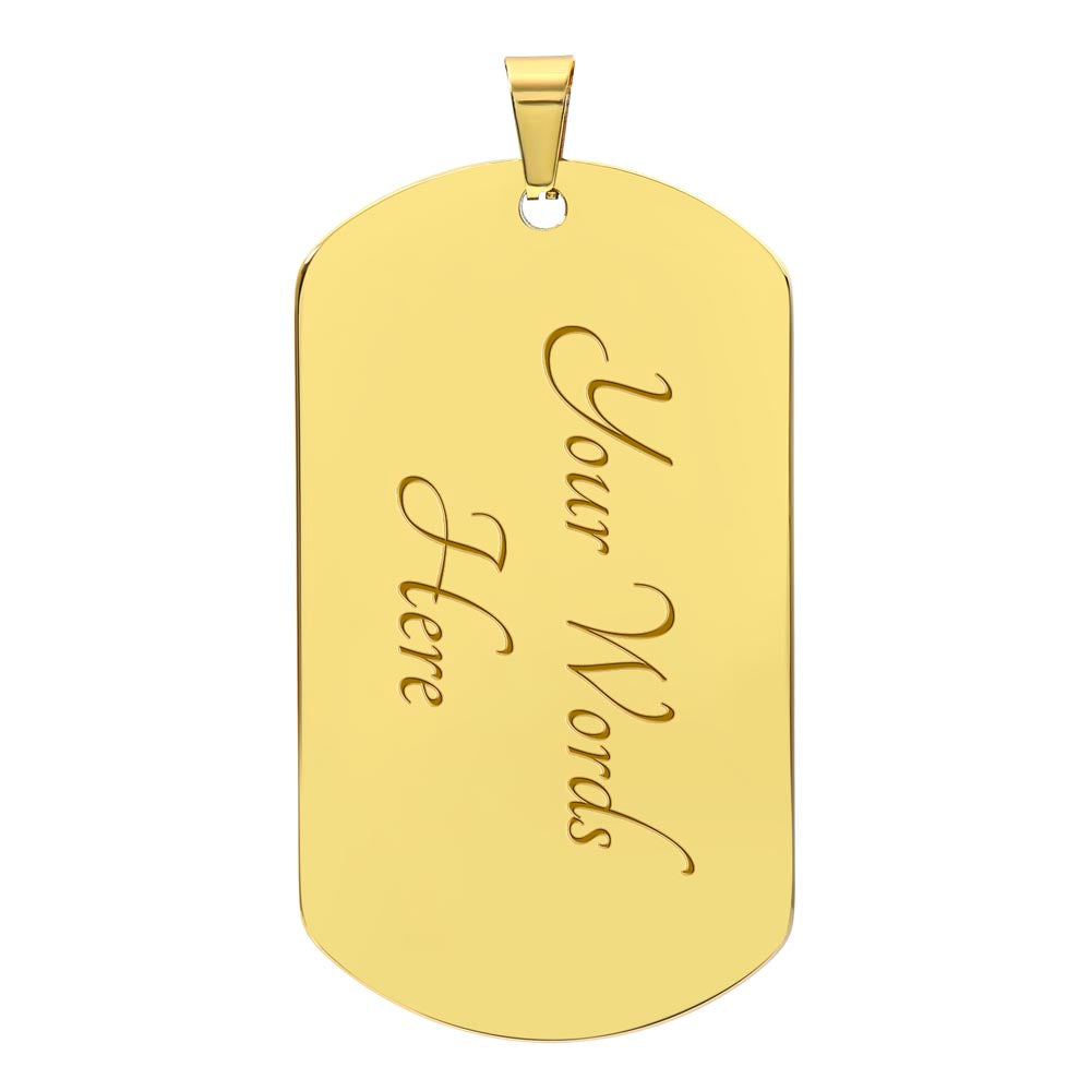 1980's Abstract Pattern Graphic Dog Tags Necklace