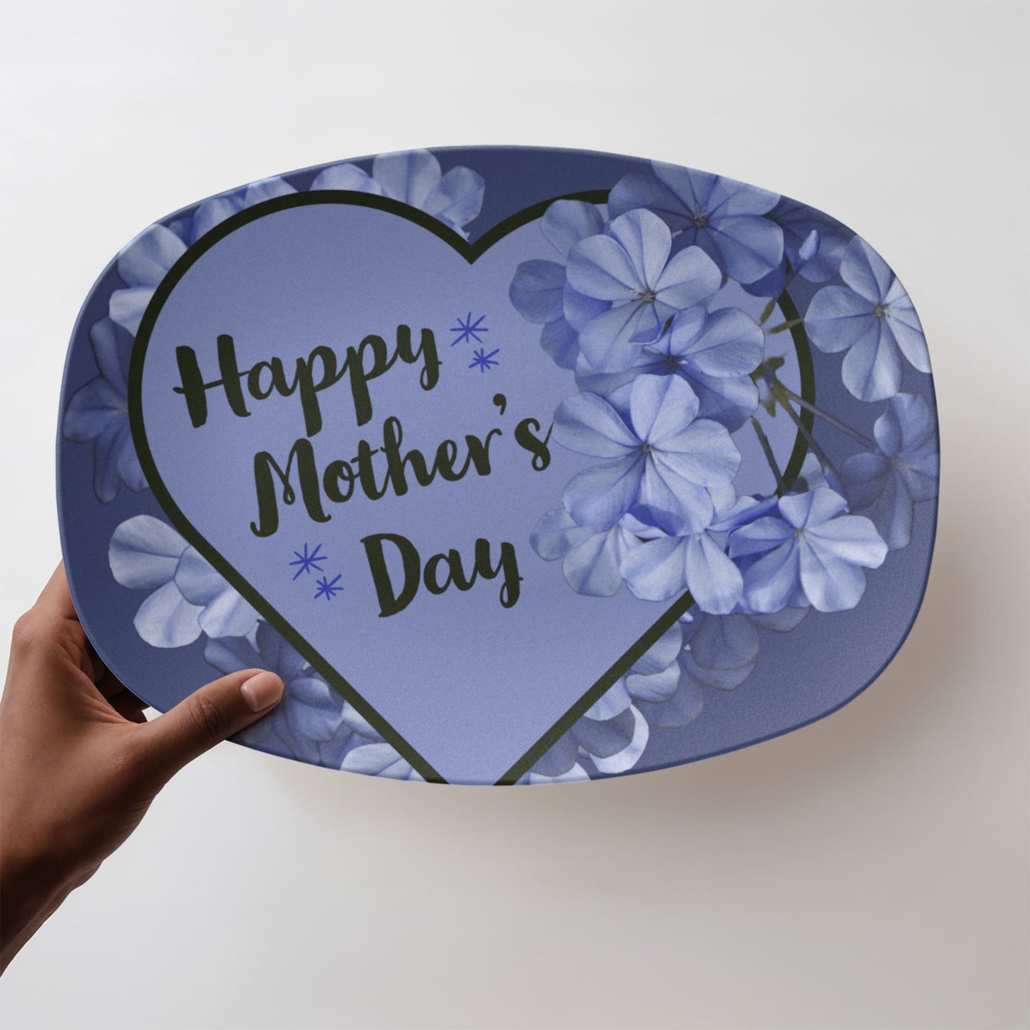 Lavender Happy Mother's Day 10" x 14" Oval Serving Platter