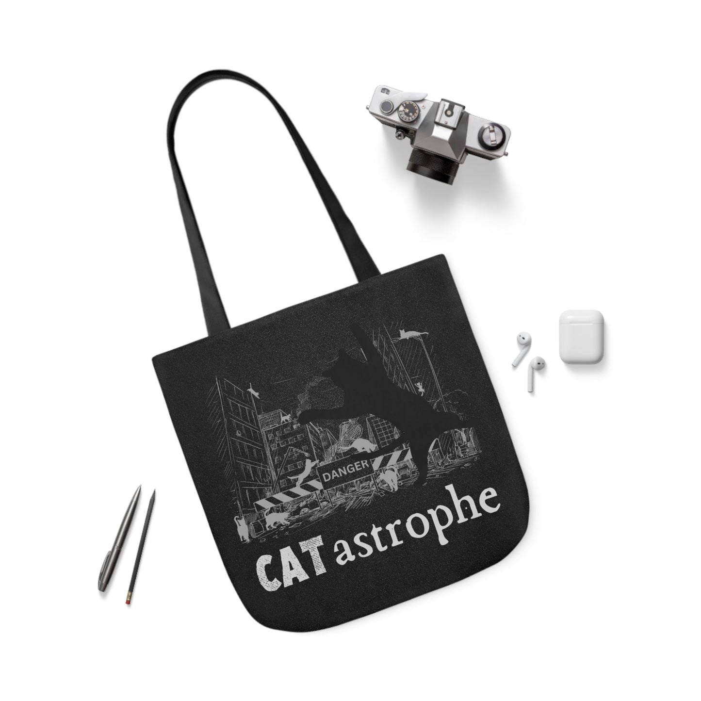 CAT-astrophe Canvas Tote Bag
