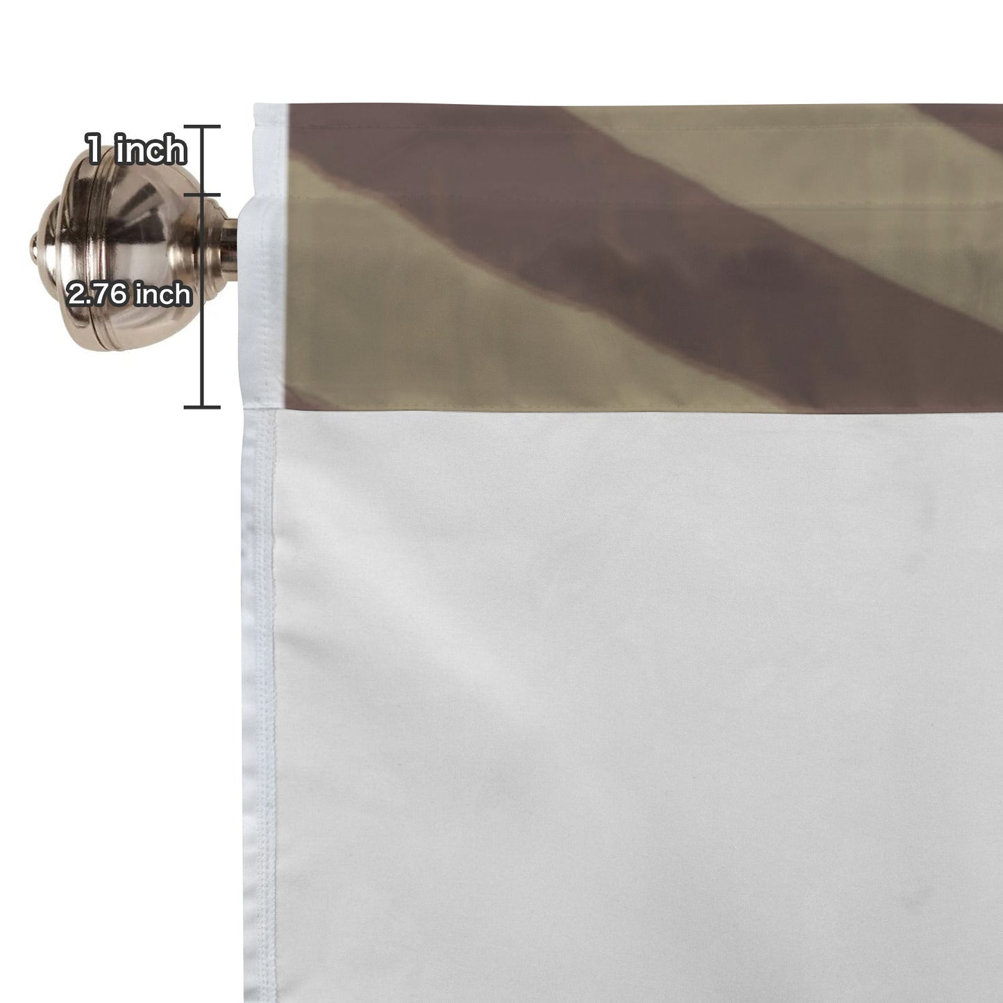 3d USA Flag Window Curtain Valance - 60"x18"