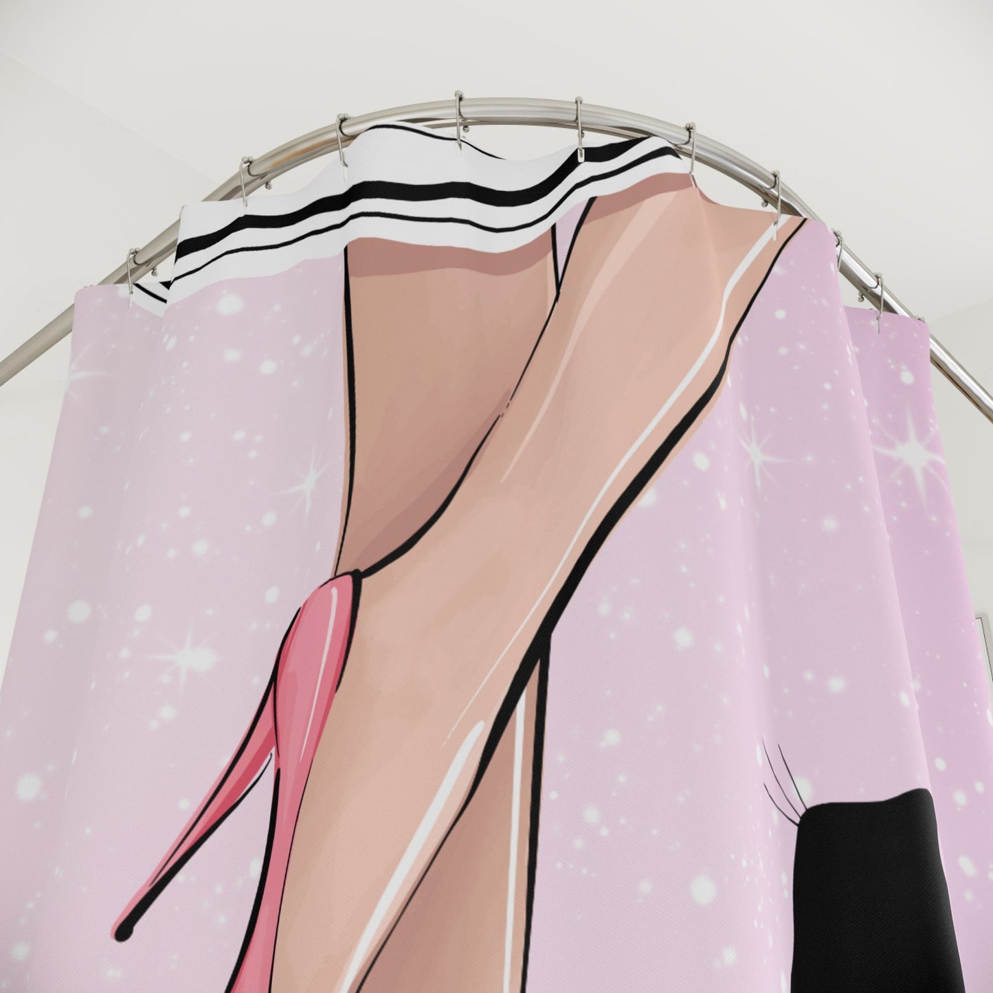 Chic Cat Lady Legs Shower Curtain