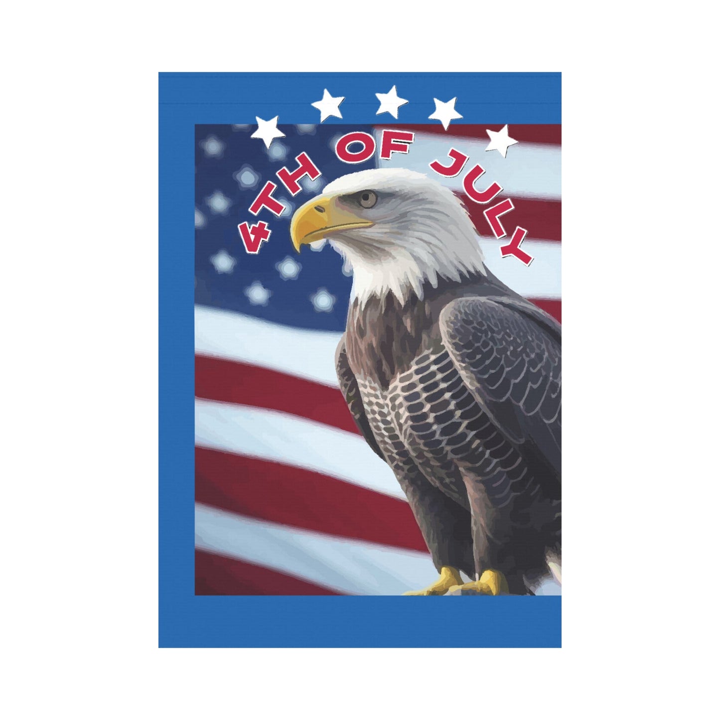 4th of July Garden Flag 28" x 40"(Made in USA)