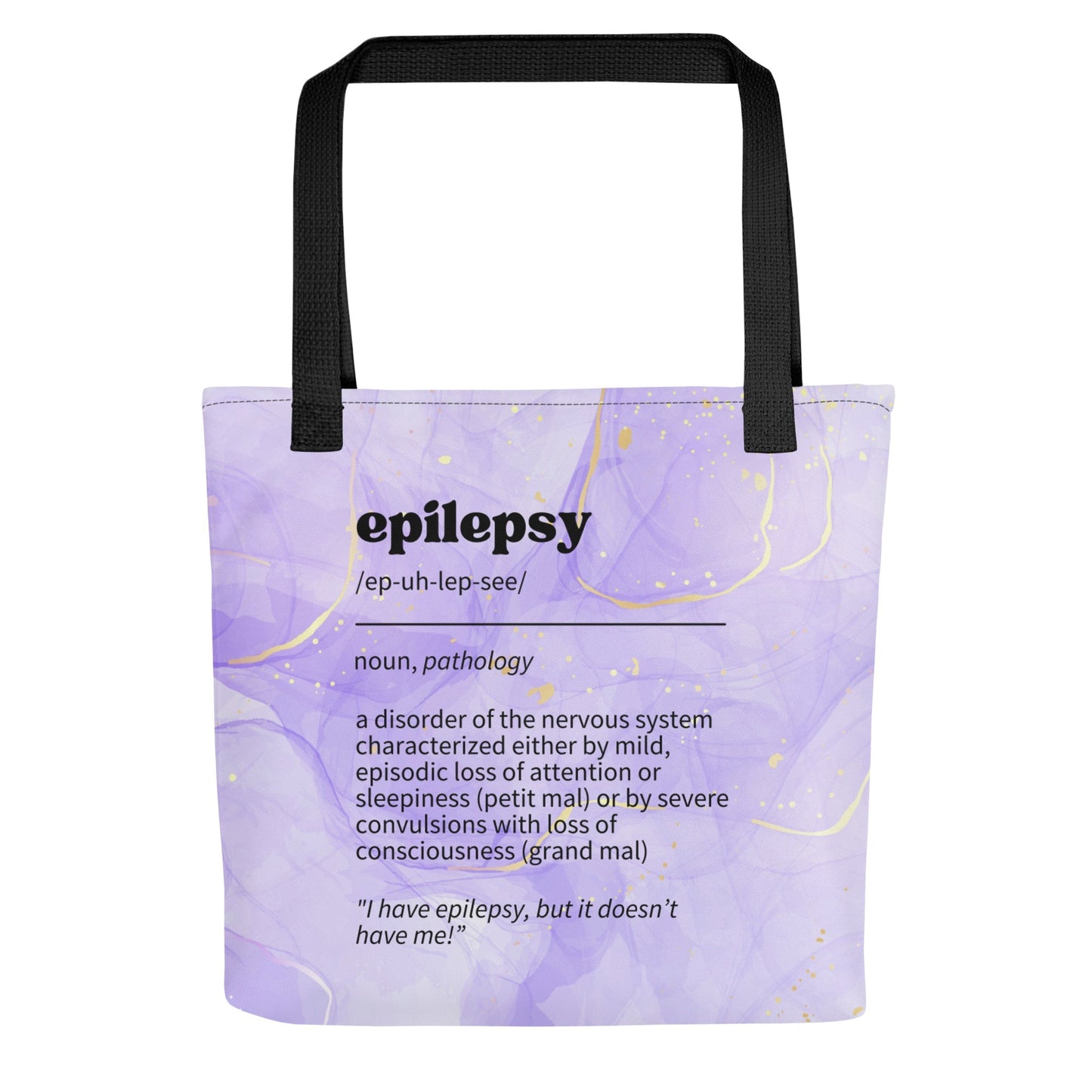 “Epilepsy Definition” Awareness Tote Bag
