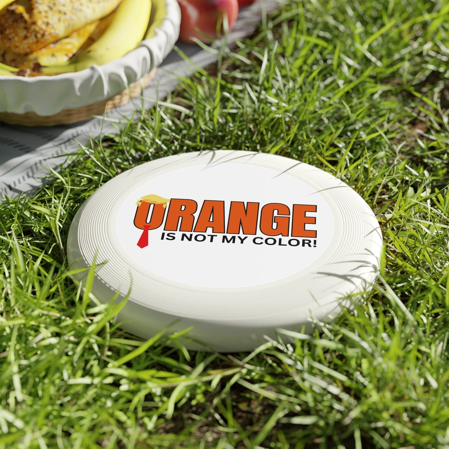 Orange Is Not My Color Flying Disc | Funny Frisbee