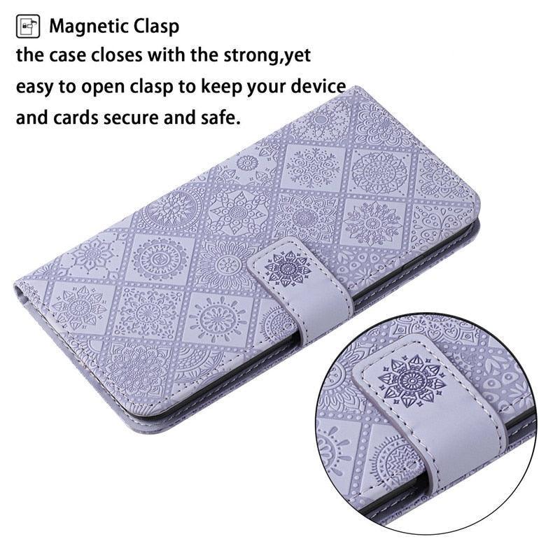 Leather Flip Case For iphone 11 12 13 Pro Max Mini Case Wallet Card Phone Cover For iphone Genuine Leather 2 in 1 Flip Simple Magnetic Cover For iPhone