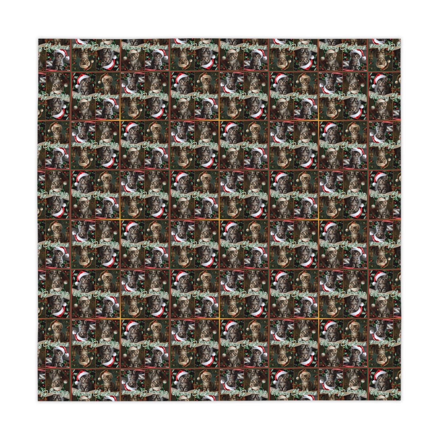Meowy Christmas Festive Tablecloth