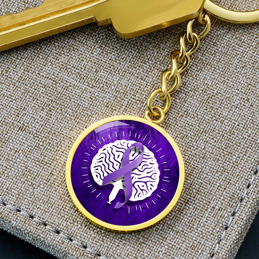 Neurostrong Epilepsy Awareness Keychain