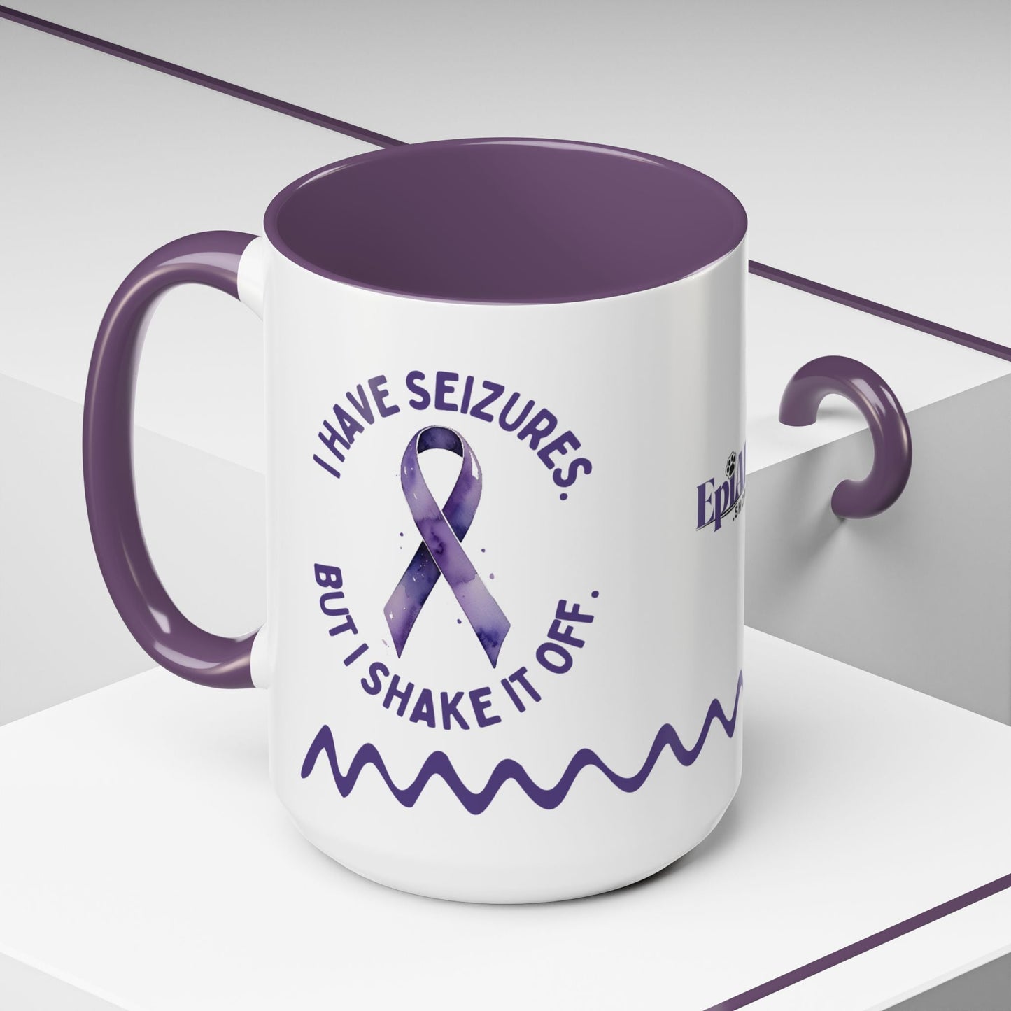 Shake It Off Coffee Cup for Epilepsy Awareness